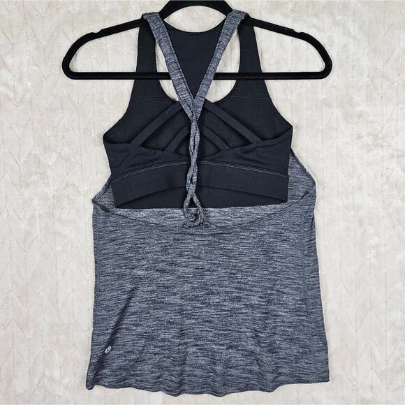 Lululemon Twist And Toil Tank 4 Luon Lightweight Layered Running Athletic Gym - Picture 5 of 9